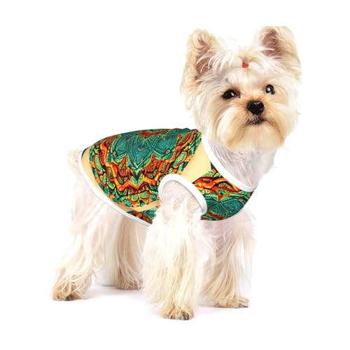 Mandala-Print T-Shirts für kleine Hunde, modisches Hemd, atmungsaktiv, ärmellos für kleine Hunde Mandala-Print T-Shirts für kleine Hunde, modisches Hemd, atmungsaktiv, ärmellos für kleine Hunde von GaxfjRu