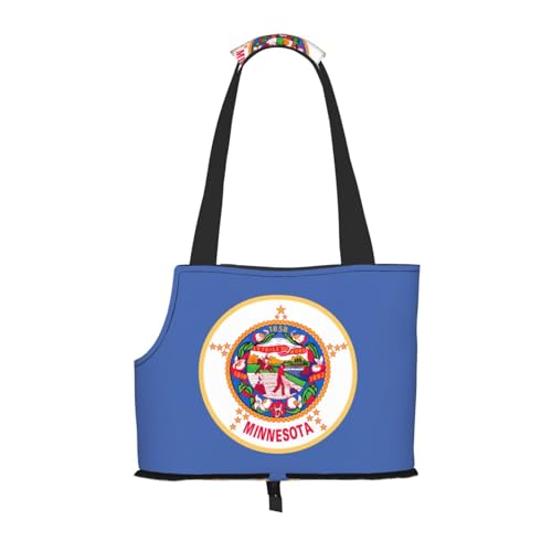 Minnesota Tragetasche mit Staatsflagge für kleine Hunde, Katzen und Kaninchen Minnesota Tragetasche mit Staatsflagge für kleine Hunde, Katzen und Kaninchen von GaxfjRu