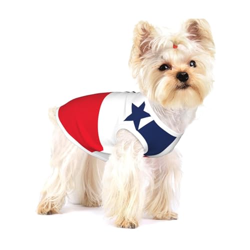 T-Shirt mit Flagge von Panama für kleine Hunde, modisches Hemd, atmungsaktiv, ärmellos für kleine Hunde von GaxfjRu