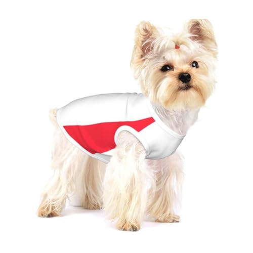 T-Shirts mit französischer Flagge für kleine Hunde, modisches Hemd, atmungsaktiv, ärmellos für kleine Hunde von GaxfjRu