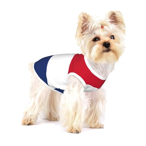 T-Shirts mit niederländischer Flagge für kleine Hunde, modisches Hemd, atmungsaktiv, ärmellos für kleine Hunde von GaxfjRu