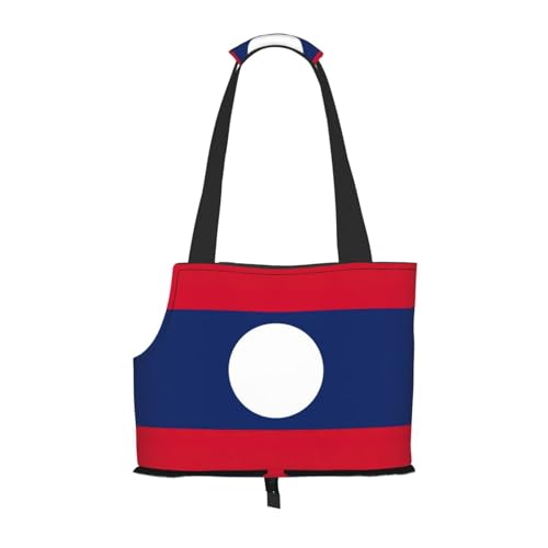 Tragetasche mit Flagge von Laos, für kleine Hunde, Katzen und Kaninchen Tragetasche mit Flagge von Laos, für kleine Hunde, Katzen und Kaninchen von GaxfjRu