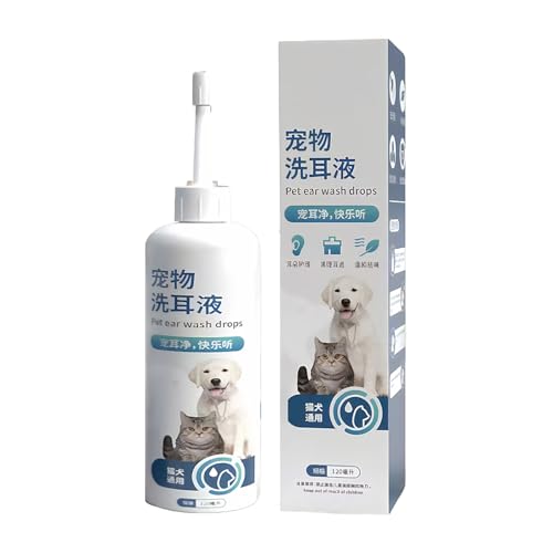 Gazocua Haustier Ohrentropfen | 120ml Ohrenreiniger Mit Geruchsbeseitigung Für Hunde Und Katzen | Schnell Aufnehmende Flüssigkeit Zur Reinigung Für Welpen Kitten Pflege,Haustier Reinigung Für Welpen Gazocua Haustier Ohrentropfen | 120ml Ohrenreiniger Mit Geruchsbeseitigung Für Hunde Und Katzen | Schnell Aufnehmende Flüssigkeit Zur Reinigung Für Welpen Kitten Pflege,Haustier Reinigung Für Welpen von Gazocua