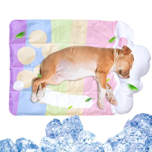 Gazocua Hundekühlmatte - Pet Puppy Cooler Gel Mat,Komfortables Tierbett Beißfeste Decke für Warme Größen Klein Mittel Groß Autositz Boden Gazocua Hundekühlmatte - Pet Puppy Cooler Gel Mat,Komfortables Tierbett Beißfeste Decke für Warme Größen Klein Mittel Groß Autositz Boden von Gazocua
