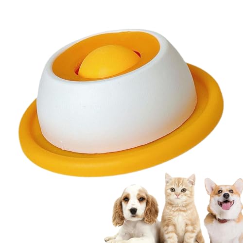 Gazocua Hundesnack Spielzeug,Interaktiver Leckerli Spender Für Hunde - Verlangsamter Futterautomat Zur Welpen Förderung Katzennapf Transportbox Zubehör von Gazocua
