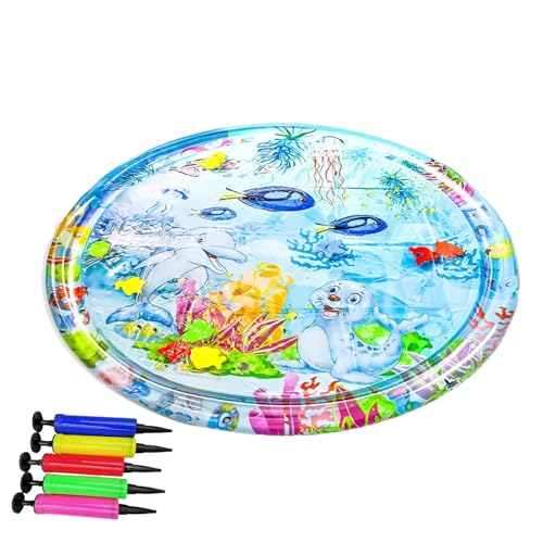 Gazocua Katzen Wasserbett Spielmatte,Sensorik Wasser Spielmatte Für Haustiere - Kühlende Liegefläche, Interaktives Spielzeug Für Katzen Und Hunde Drinnen & Draußen Gazocua Katzen Wasserbett Spielmatte,Sensorik Wasser Spielmatte Für Haustiere - Kühlende Liegefläche, Interaktives Spielzeug Für Katzen Und Hunde Drinnen & Draußen von Gazocua