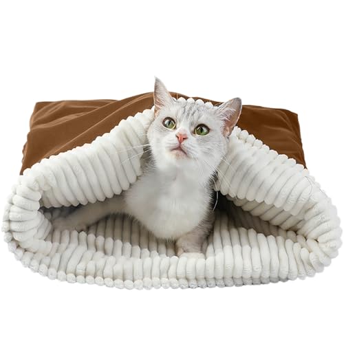 Gazocua Katzenhöhle Bett,Kuscheliger Plüsch Schlafsack Für Katzen | Wärmender Schlafsack Winter Haustierbett Zum Ausruhen Verstecken Für Zuhause Auto Weihnachten Gazocua Katzenhöhle Bett,Kuscheliger Plüsch Schlafsack Für Katzen | Wärmender Schlafsack Winter Haustierbett Zum Ausruhen Verstecken Für Zuhause Auto Weihnachten von Gazocua