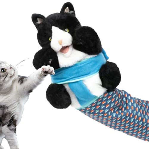 Gazocua Tierhandpuppen,katzenspielzeug,Kitten Wrestler Spiel,mit Robuster Polsterung,Sicheres Unterhaltsames,interaktives Spielen,Für Haustiere Drinnen Draußen,Katzen,Training,Spielen von Gazocua