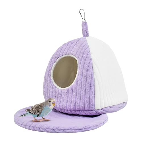 Gazocua Vogelnest | Winter Hängematte Wellensittich Käfigzubehör - Weiches Nesthaus Bett,Für Finken Ara Nymphensittiche GrauUnzertrennliche Innen Außen Gazocua Vogelnest | Winter Hängematte Wellensittich Käfigzubehör - Weiches Nesthaus Bett,Für Finken Ara Nymphensittiche GrauUnzertrennliche Innen Außen von Gazocua