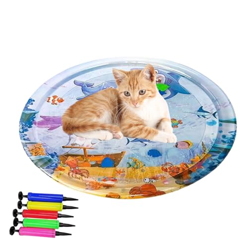 Gazocua Wasserspielmatte Für Katzen | Sensorik Wasser Spielmatte Für Haustiere - Angenehm Kühle Interaktive Spielmatte Für Hunde Und Katzen Drinnen & Draußen Mit Bodenabdeckung Gazocua Wasserspielmatte Für Katzen | Sensorik Wasser Spielmatte Für Haustiere - Angenehm Kühle Interaktive Spielmatte Für Hunde Und Katzen Drinnen & Draußen Mit Bodenabdeckung von Gazocua