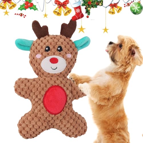 Gazocua Weihnachts-Kauspielzeug Für Hunde, Plüsch Welpenspielzeug, Kauspielzeug Für Welpen, Weihnachten Plüsch Hundespielzeug, Kauspielzeug Für Welpen, Weiches Haustierspielzeug Gazocua Weihnachts-Kauspielzeug Für Hunde, Plüsch Welpenspielzeug, Kauspielzeug Für Welpen, Weihnachten Plüsch Hundespielzeug, Kauspielzeug Für Welpen, Weiches Haustierspielzeug von Gazocua