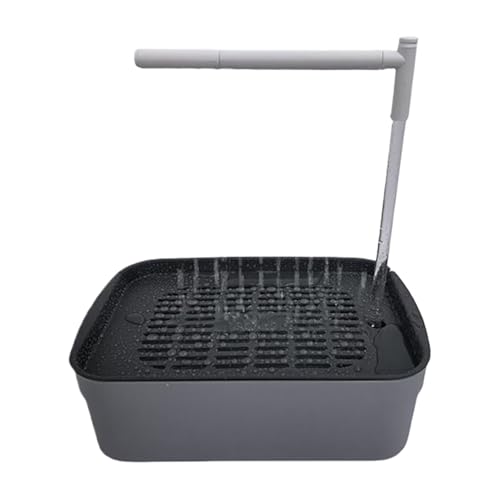 Badehaus -Badewanne Von Vogelbad, Niedriger Lärm Vogel Dusche Grubte, Multifunktionales Vogelbad Mit Kreislaufhahn, 31,3/20,8/24 Cm, Wiederaufladbar, Einfach Zu Bedienen, Perfekt Für Lovebirds, Finken Badehaus -Badewanne Von Vogelbad, Niedriger Lärm Vogel Dusche Grubte, Multifunktionales Vogelbad Mit Kreislaufhahn, 31,3/20,8/24 Cm, Wiederaufladbar, Einfach Zu Bedienen, Perfekt Für Lovebirds, Finken von Gcerfby