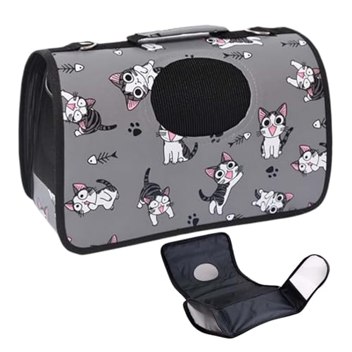 Cat-Reisetasche, Oxford-Stoff-Reiseboten-Welpe, atmungsaktive Schulterbeutel, 36x16x26 cm, leicht zu reduzierter tragbar für Picknick-Wanderungen im Freien im Freien Cat-Reisetasche, Oxford-Stoff-Reiseboten-Welpe, atmungsaktive Schulterbeutel, 36x16x26 cm, leicht zu reduzierter tragbar für Picknick-Wanderungen im Freien im Freien von Gcerfby