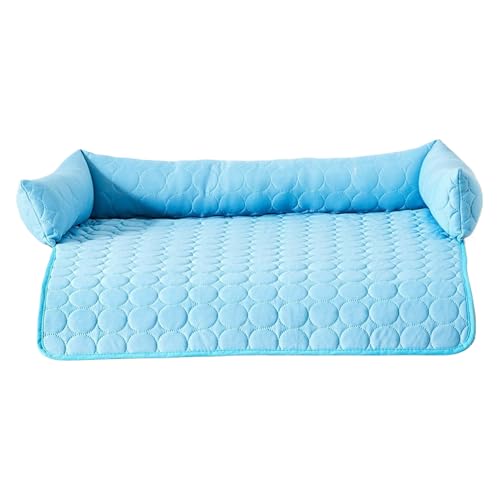 Cooles Feeling Haustiermatte, atmungsaktives Haustier-Schlafpad-Autositz, bissresistente Komfortkissen, 70 x 70 cm, leicht, leicht zu reinigen, perfekt für Sofa, Boden, Auto und Sommerentspannung von Gcerfby