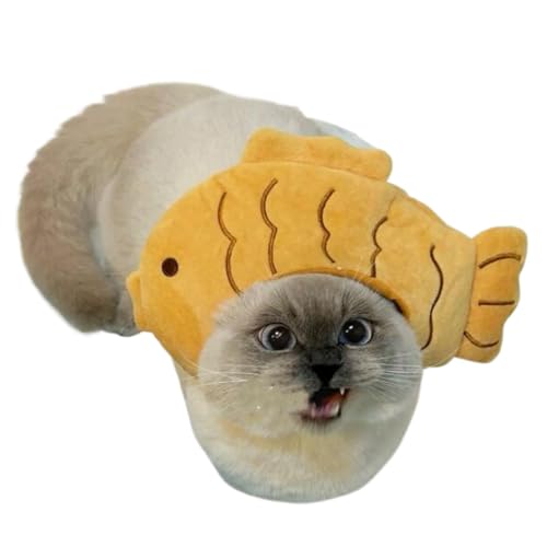 GCERFBY PET Funny Hut, Cartoon Atmungsfreier Hut, Festival -Haustier -Kopfbedeckung, Weiches Taiyaki -Kostüm, 16x6x6cm, Cartoon -Design Für Tägliche Leben, Zuhause, Gehen Und Fotografie GCERFBY PET Funny Hut, Cartoon Atmungsfreier Hut, Festival -Haustier -Kopfbedeckung, Weiches Taiyaki -Kostüm, 16x6x6cm, Cartoon -Design Für Tägliche Leben, Zuhause, Gehen Und Fotografie von Gcerfby