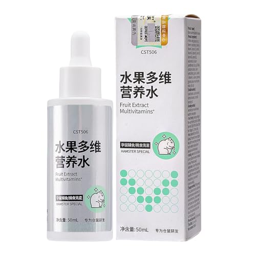Gcerfby Hamster Gesundheitslösung | Tägliches Flüssiges Nährstoffkonzentrat | 50ml Gesundheitsförderndes Ergänzungsfutter Für Kleinnager Hamster Meerschweinchen Kaninchen Knochen Gelenke Haut Fell Gcerfby Hamster Gesundheitslösung | Tägliches Flüssiges Nährstoffkonzentrat | 50ml Gesundheitsförderndes Ergänzungsfutter Für Kleinnager Hamster Meerschweinchen Kaninchen Knochen Gelenke Haut Fell von Gcerfby