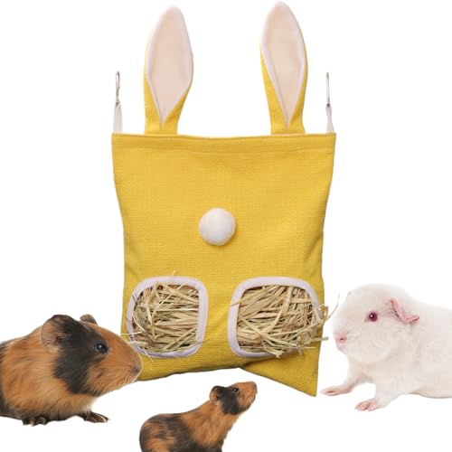 Gcerfby Kaninchen Heuhalter,Futterbeutel Für Kleintiere | Nagefester Futterbehälter Große Kapazität Kleintierkäfig Zubehör für Chinchillas Kaninchen Hamster Gcerfby Kaninchen Heuhalter,Futterbeutel Für Kleintiere | Nagefester Futterbehälter Große Kapazität Kleintierkäfig Zubehör für Chinchillas Kaninchen Hamster von Gcerfby