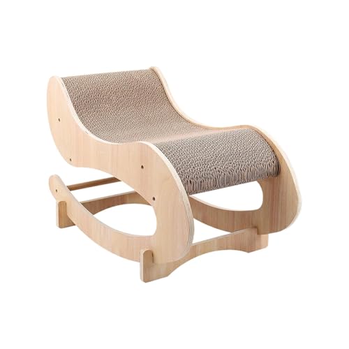 Gcerfby Kratzliege aus, Wellpapier-Schaukelbett, Schlafstuhl für kleine Haustiere, umweltfreundliches Wellpapier, fördert gesundes Kratzen, 54 x 27 x 30 cm zum Nickerchen, Ausruhen, Entspannen Gcerfby Kratzliege aus, Wellpapier-Schaukelbett, Schlafstuhl für kleine Haustiere, umweltfreundliches Wellpapier, fördert gesundes Kratzen, 54 x 27 x 30 cm zum Nickerchen, Ausruhen, Entspannen von Gcerfby