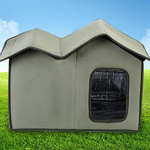 Gcerfby Wetterfestes Katzenhaus Für Draußen, Katzenschutz Für Den Außenbereich, Wetterfeste Winterisolierte Tierunterkunft Für Garten Balkon Terrasse Camping Gcerfby Wetterfestes Katzenhaus Für Draußen, Katzenschutz Für Den Außenbereich, Wetterfeste Winterisolierte Tierunterkunft Für Garten Balkon Terrasse Camping von Gcerfby