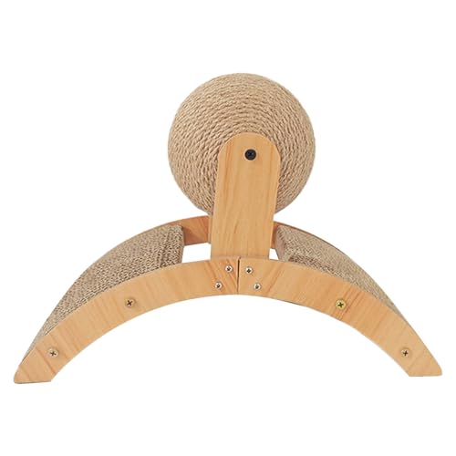 Grab Board, Kätzchen Schleifspielzeug, Holz Sisal Ball Croboker -Training Möbelschutzschutz, 51 x 31 x 20 cm, einfach zu bedienen, tragbar für Innen- und Ausübung von Übungen Schleifklauen Haustier Grab Board, Kätzchen Schleifspielzeug, Holz Sisal Ball Croboker -Training Möbelschutzschutz, 51 x 31 x 20 cm, einfach zu bedienen, tragbar für Innen- und Ausübung von Übungen Schleifklauen Haustier von Gcerfby