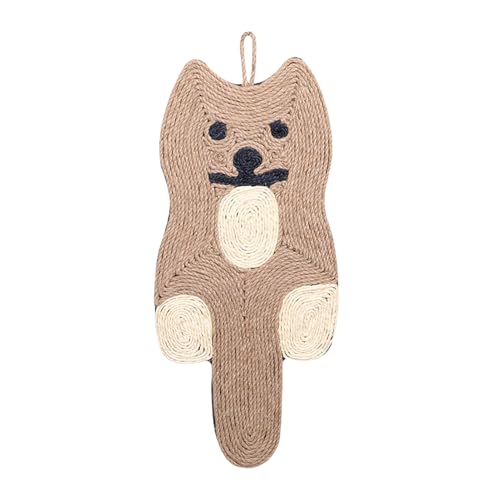 H Anging Cat Kratzplatte, Hangable-Teppichkratzmatte, süßes interaktives Anti-Kratzer-Spielzeug, 47x35 cm, süßes und funktional von Gcerfby
