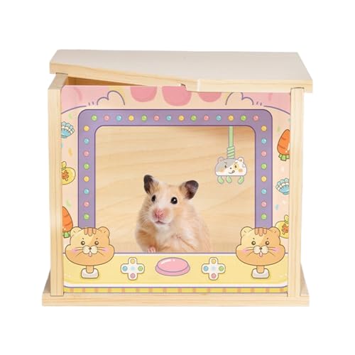 Hamster Graben Box Hamster Sandbad Container Holzhaus Versteck Erkundung mit Acrylplatte Transparent Sichtbar Tragbar für Igel Eichhörnchen Chinchilla Hamster Graben Box Hamster Sandbad Container Holzhaus Versteck Erkundung mit Acrylplatte Transparent Sichtbar Tragbar für Igel Eichhörnchen Chinchilla von Gcerfby