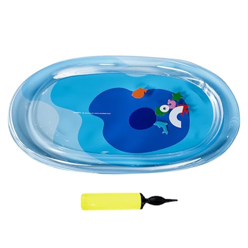 Haustier aufblasbare wassergefüllte Kühlkissen, Hundekatze Wasserspielspielspielzeug mit Inflator, runde Bettmatratze Innenkatze, 103x77 cm, leichtes Kratzerfest, perfekt für Garten, Haustier aufblasbare wassergefüllte Kühlkissen, Hundekatze Wasserspielspielspielzeug mit Inflator, runde Bettmatratze Innenkatze, 103x77 cm, leichtes Kratzerfest, perfekt für Garten, von Gcerfby