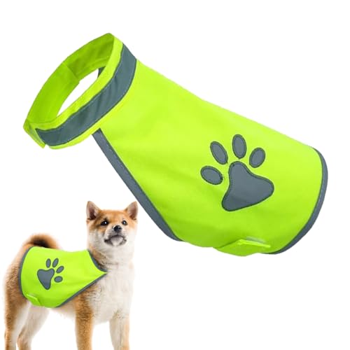 Hundereflektierende Weste, Fluoreszierende Hundweste Reflektierende Haustier, Hochvision Nachthundkleidung Schutz Ihre Welpenweste, 53-62 cm, Leicht Zu Bedienen, Tragbar Für Die Gehensjagd Nachts Hundereflektierende Weste, Fluoreszierende Hundweste Reflektierende Haustier, Hochvision Nachthundkleidung Schutz Ihre Welpenweste, 53-62 cm, Leicht Zu Bedienen, Tragbar Für Die Gehensjagd Nachts von Gcerfby