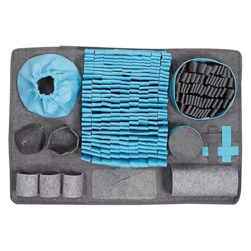 Hundespitzenspielzeug, Interaktives Fütterungsrätselspielzeug, Sensorisches Snuffle -Pad, Stimuliert Natürliches Nahrungssuche, Waschmaterial, 66 X 44 Cm, Für Große Rassen, Katzen, Innenspiel, Heimgeb von Gcerfby