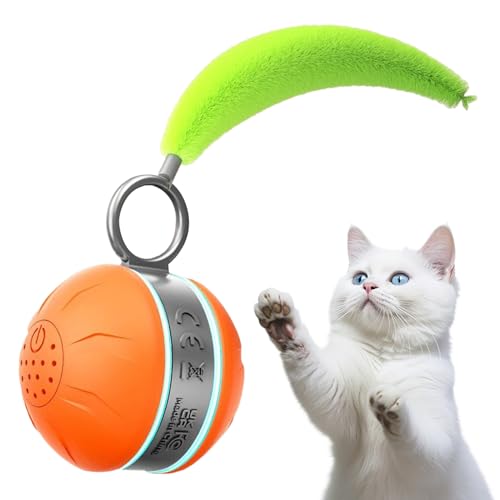 Interaktiver Haustierball, Smart Dog Activity Toy, Electric Dog Play Ball, Bewegungsaktiviertes Light-up-Design, Fördert Aktives Spiel Und Training, 4,6 X 6,7 X 5 Cm/1.81x2.64x1,97 Zoll, Für Das Train von Gcerfby