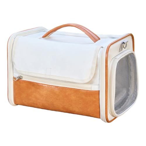Katzen-Ausflugstasche, weiche Hundetransportbox mit Innenleine, atmungsaktives Netzgewebe Hundetransportkoffer, 23 x 32 cm, leicht zu reinigen, tragbar für Katzen und Welpen Katzen-Ausflugstasche, weiche Hundetransportbox mit Innenleine, atmungsaktives Netzgewebe Hundetransportkoffer, 23 x 32 cm, leicht zu reinigen, tragbar für Katzen und Welpen von Gcerfby
