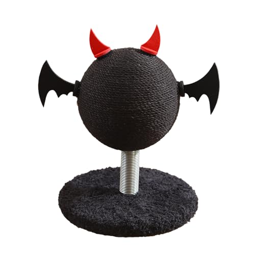 Katzenkratzbugel, Platzsparendes Setup, 30x25x25 Cm, Saugnapf-Becher-Übungsspielzeug Mit Ball, Interaktives Kätzchen-Kratzerspielzeug, Einfach Zu Bedienen, Für Wohnzimmerküchenporch Balkon Zu Hause Wo von Gcerfby
