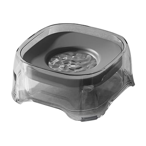 Pet Floating Bowl, Keine Tropfhundwasserschale, Anti-Choking-Pet Waterer-Spender, 21,3 X 21,3 X 9,2 Cm, Verschütteter Trinkbehälter, Einfach Zu Bedienen, Ideal Für Mittelgroße Hunde Welpen Kätzchen Ka von Gcerfby