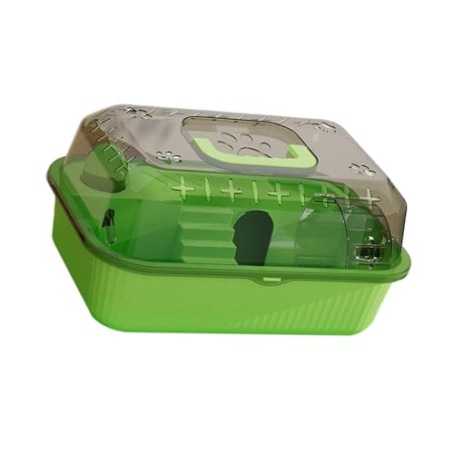 Gcljlmy Haustier-Tragekäfig, Kleintiere, Hamster-Tragebox, Belüftung, atmungsaktiv, Hamster-Tragetasche, Käfig für Rennmäuse, Igel (GrÜn) von Gcljlmy