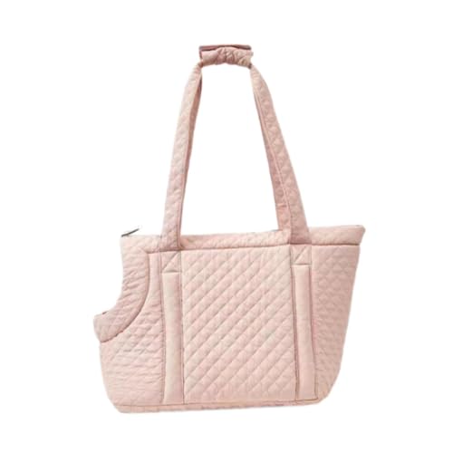 Gcljlmy Haustier-Tragetasche für Katzen, Haustier-Reisetasche, Handheld-Haustierbedarf, Welpen-Tragetasche, Gesteppte Haustier-Geldbörse für kleine und (Rosa) von Gcljlmy