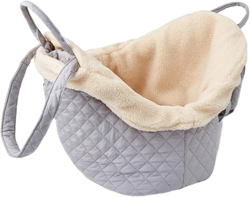 Gcljlmy Haustiertragetasche für Katzen, Reisetasche für Haustiere, warm, abnehmbar, für Heimtierbedarf, für unterwegs, kleine Hundetasche, Katzentragetasche (Grau) von Gcljlmy