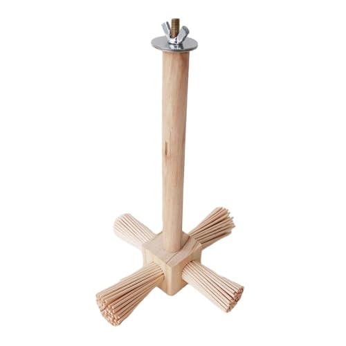 Gcljlmy Holzpapageienstange, Stationsstange, Vogelkäfigspielzeug für Sittiche, Nymphensittiche, kleine Vögel (Hölzern) von Gcljlmy