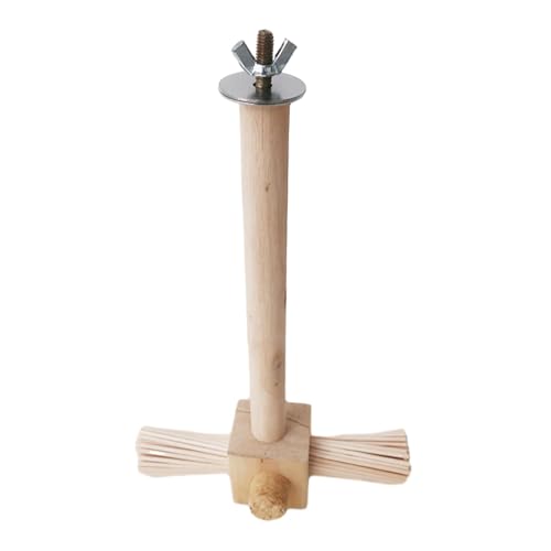 Gcljlmy Holzpapageienstange, Stationsstange, Vogelkäfigspielzeug für Sittiche, Nymphensittiche, kleine Vögel (Holzstäbe) von Gcljlmy