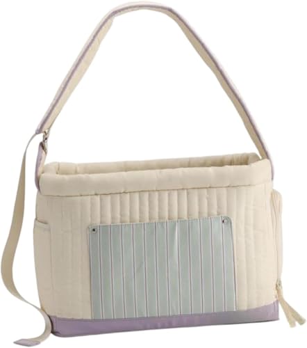 Gcljlmy Hundeträger Umhängetasche atmungsable tragbare Tasche Travel Puppy Carrier Haustierträger für Outdoor -Wanderpuppen Kätzchen Reisen (Beige) von Gcljlmy