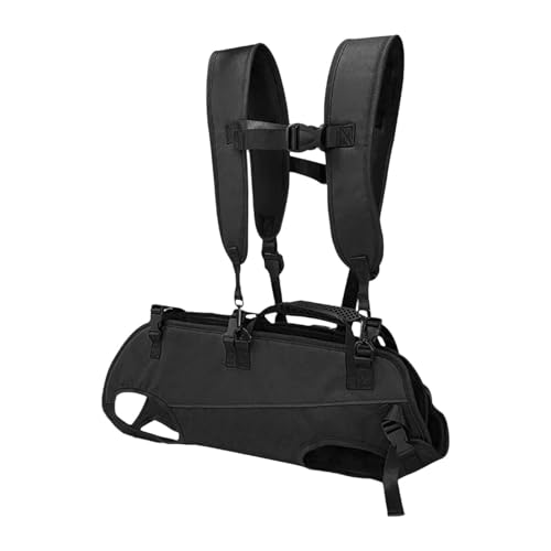 Gcljlmy Hundetragetasche mit Beinen nach außen, atmungsaktiv, bequem, für Haustiere, Tragerucksack für Haustiere zum Radfahren, Reisen, Zubehör für kleine und (M,Schwarz) von Gcljlmy