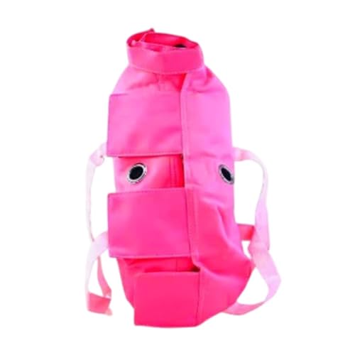 Gcljlmy Katzenpflegetasche Komfortable Anti-Rückhaltetasche Katzenrückhaltebeutel Kein Kratzen Beißen Haustier-Pflegeschlinge für die Krallenpflege, Baden, Nagelschneiden (Rose Rot 37 x 24 cm) von Gcljlmy