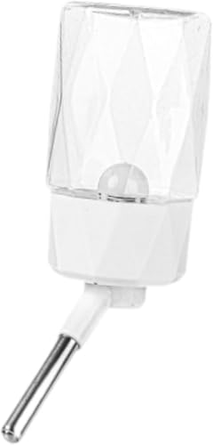 Gcljlmy Kleintier-Wasserflasche, hängender Wasserspender, Futterspender für Haustiere, automatischer Wasserspender für Meerschweinchen, Chinchillas (Weiß) von Gcljlmy