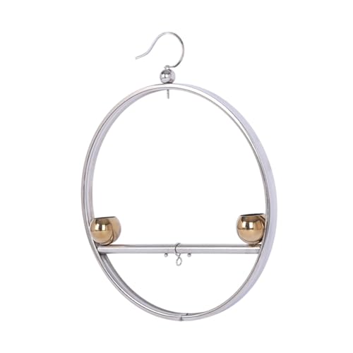 Gcljlmy Papageienständer, Tisch-Vogelständer mit Haken zum Aufhängen, Trainingsständer, Vogelsitz-Spielständer, Papageien-Spielständer für Finken (Goldene Schale) von Gcljlmy