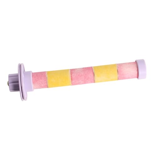 Gcljlmy Sitzstange für Papageien, Sittichkäfig, Sitzstange, Plattform, Pfotenschleifstock, Beissständer, Vogelkäfig-Sitzstange für Finken, Wellensittiche (Violetter Fixierer) von Gcljlmy