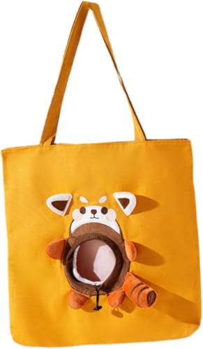 Gcljlmy Umhängetasche für Haustiere, für unterwegs, für Katzen, Bequeme Umhängetasche für Katzen, Ausflugstasche für Kleintiere, Kätzchen (Brown and L) von Gcljlmy