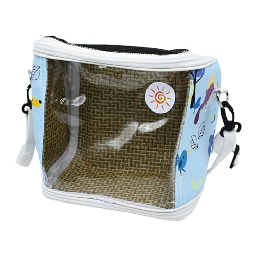 Gcljlmy Vogel-Tragetasche, Umhängetasche, atmungsaktiv, leicht, für Reisen, Papageienkäfig, Umhängetasche für Spaziergänge, Picknick, Camping, Outdoor-Einsatz, Blau Gcljlmy Vogel-Tragetasche, Umhängetasche, atmungsaktiv, leicht, für Reisen, Papageienkäfig, Umhängetasche für Spaziergänge, Picknick, Camping, Outdoor-Einsatz, Blau von Gcljlmy