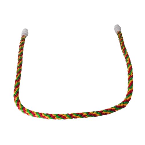 Gcljlmy Vogelseil-Sitzstange, Kletterstange zum Kauen, tragbares Kletterseil für Papageien, Vogelkäfig-Spielzeug für Unzertrennliche, Sittiche (80cm) von Gcljlmy