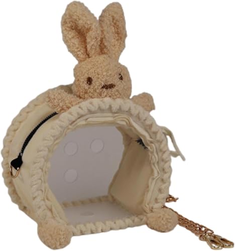 Gcljlmy Vogeltragetasche Tasche Meerschweinchentrage Käfig Kleintier Ausgehtasche Haustiere Tragetasche für Wellensittiche Wellensittiche Kleine Papageien (Kaninchen A) von Gcljlmy