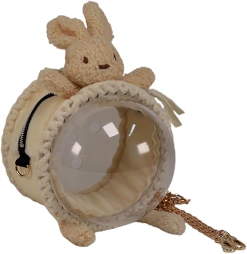 Gcljlmy Vogeltragetasche Tasche Meerschweinchentrage Käfig Kleintier Ausgehtasche Haustiere Tragetasche für Wellensittiche Wellensittiche Kleine Papageien (Kaninchen B) von Gcljlmy