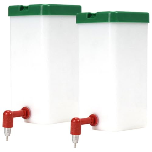 2pcs Kaninchen Wasserflasche 1L Leckkraft mit leckerem Kaninchen Waterer aus Edelstahl für kleine Hamster -Meerschweinchen mit kleinem Haustierhasen von Gcroet
